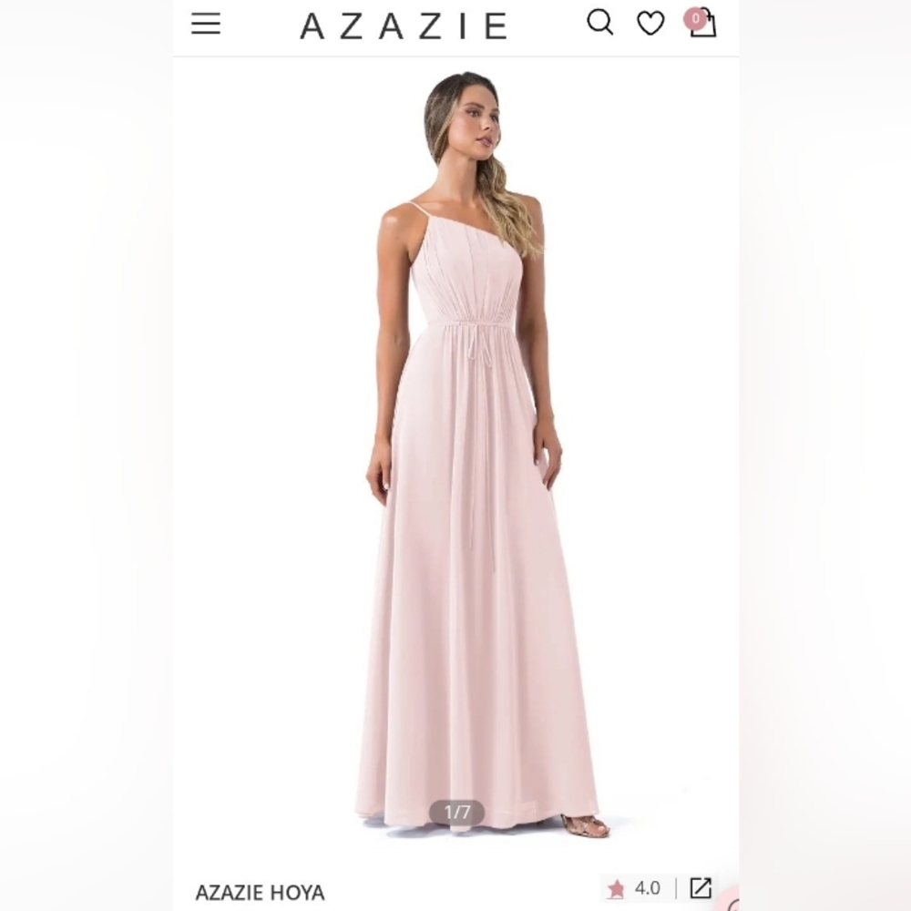 Azazie Hoya Blush Pink Dress (A12)